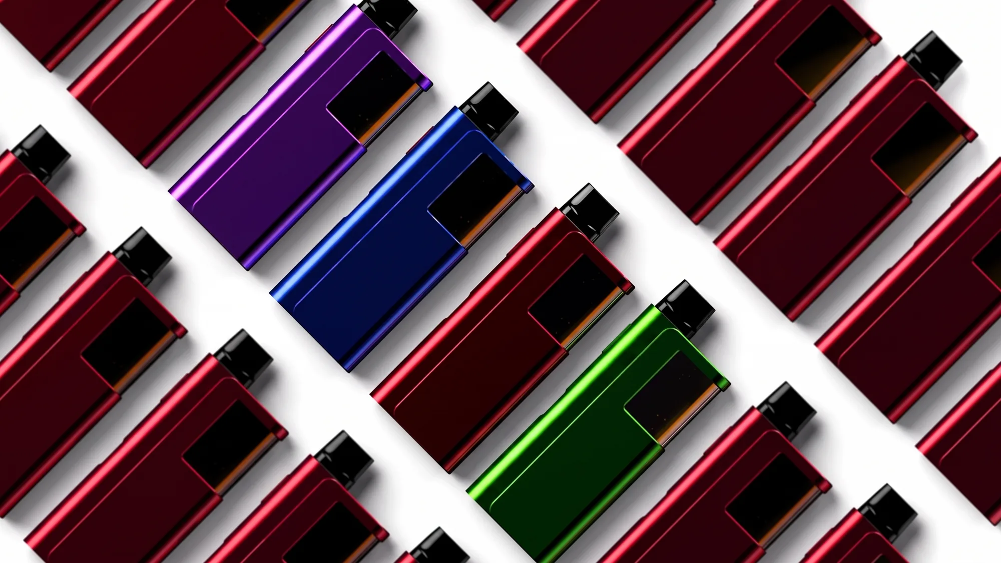 Production run of ESVAPES devices in a custom colourway